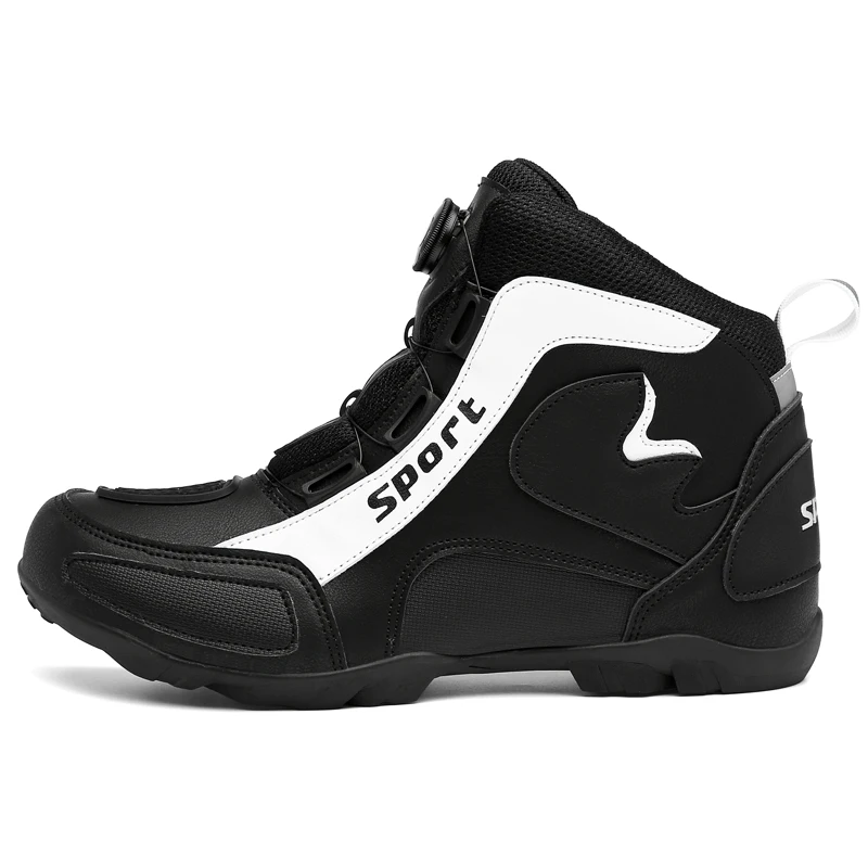 

Motorcycle Shoes Anti-fall Motocross Shoes Breathable Motorcycle Boots Shift Anti-skid Pads Motorcycle Protection Rubber Sole