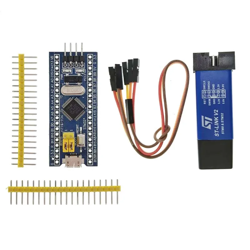 STM32F103C8T6 ARM STM32 الحد الأدنى لوحة تطوير النظام وحدة + ST-Link V2 Mini STM8 محاكي تنزيل مبرمج #1