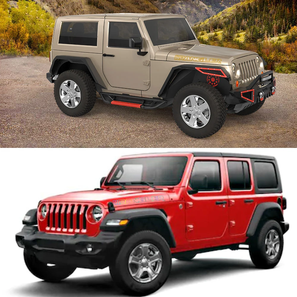 Car Hood Side Stickers For Jeep Wrangler JK JL TJ Unlimited Motor DIY Vinyl Film Bonnet Decals Auto Exterior Tuning Accessories