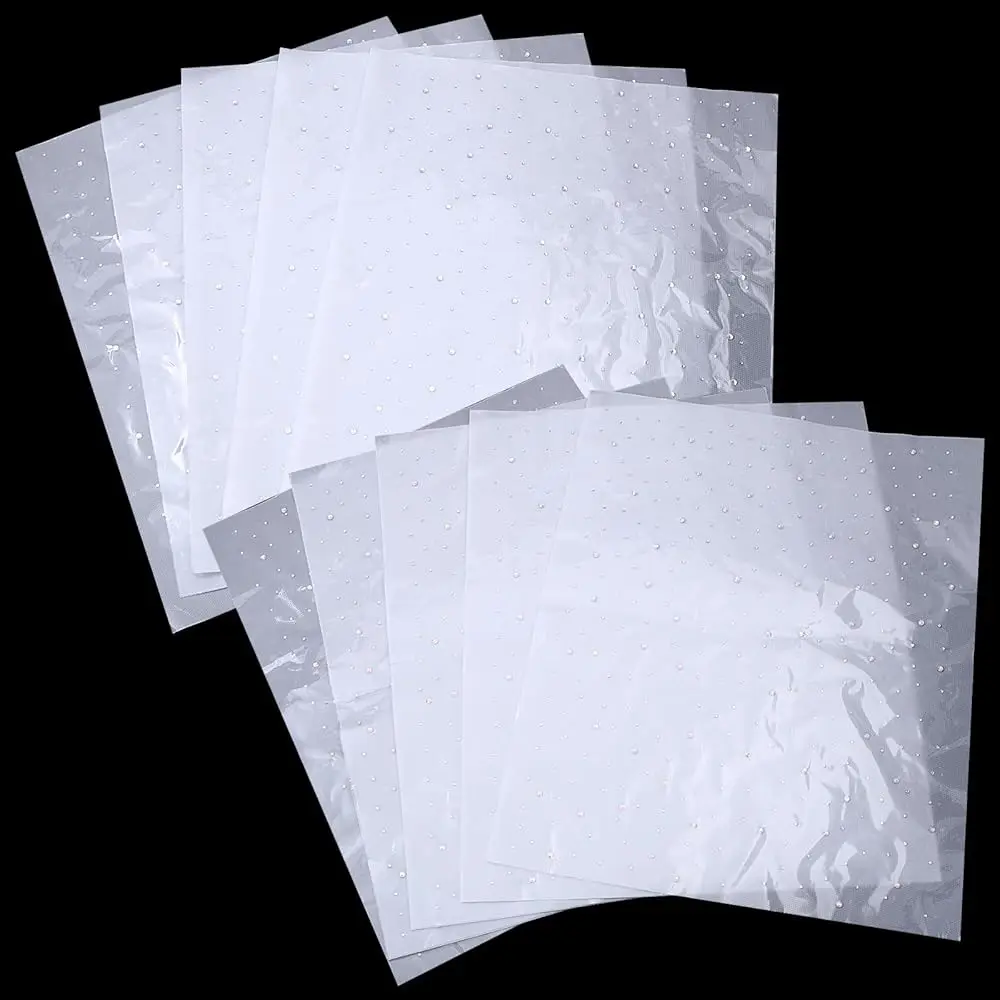

24 Sheets Iron-On Rhinestone Sheets Iron on Crystal Transfer Patches Crystal Transfer Glitter Hot-Fix Rhinestone Appliques Ho