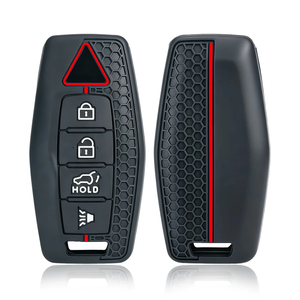 silicone key cover case shell for Mitsubishi Outlander Glx triton 2024 Gls 2024 remote smart key holder car keychain protection