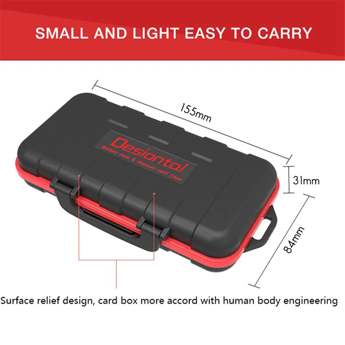 A26P Desiontal Waterproof SD Card Holder Camera Battery Case SD/XQD/CF/TF for Nikon EN-EL15 EN-EL 14A LP-E6 /Sony/Leica Camera