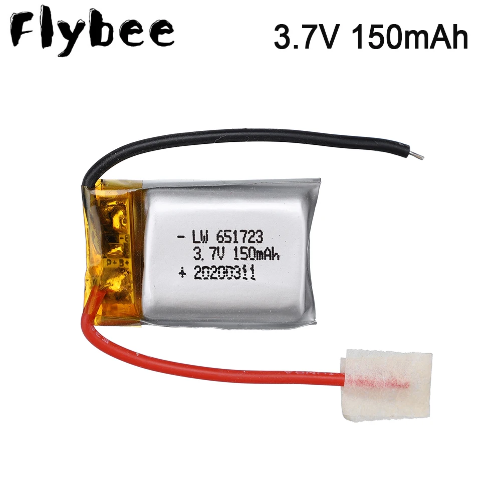 3.7V 150mAh 20C Li-po Battery For Syma S107 S107G S107-19 Skytech M3 Airplane Helicopter Drone Lithium Battery 651723