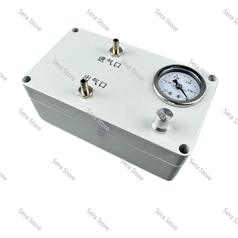 Lab Vacuum Pump with Gauge Positive Negative Pressure Air Suction Filtration Pump for Liquid Waste Sampling Degassing