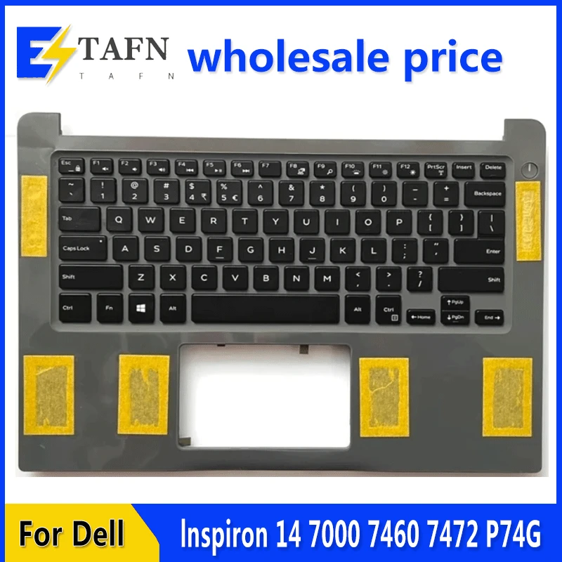 

New Original For Dell lnspiron 14 7000 7460 7472 P74G Laptop Palmrest Case Keyboard US English Version Upper Cover