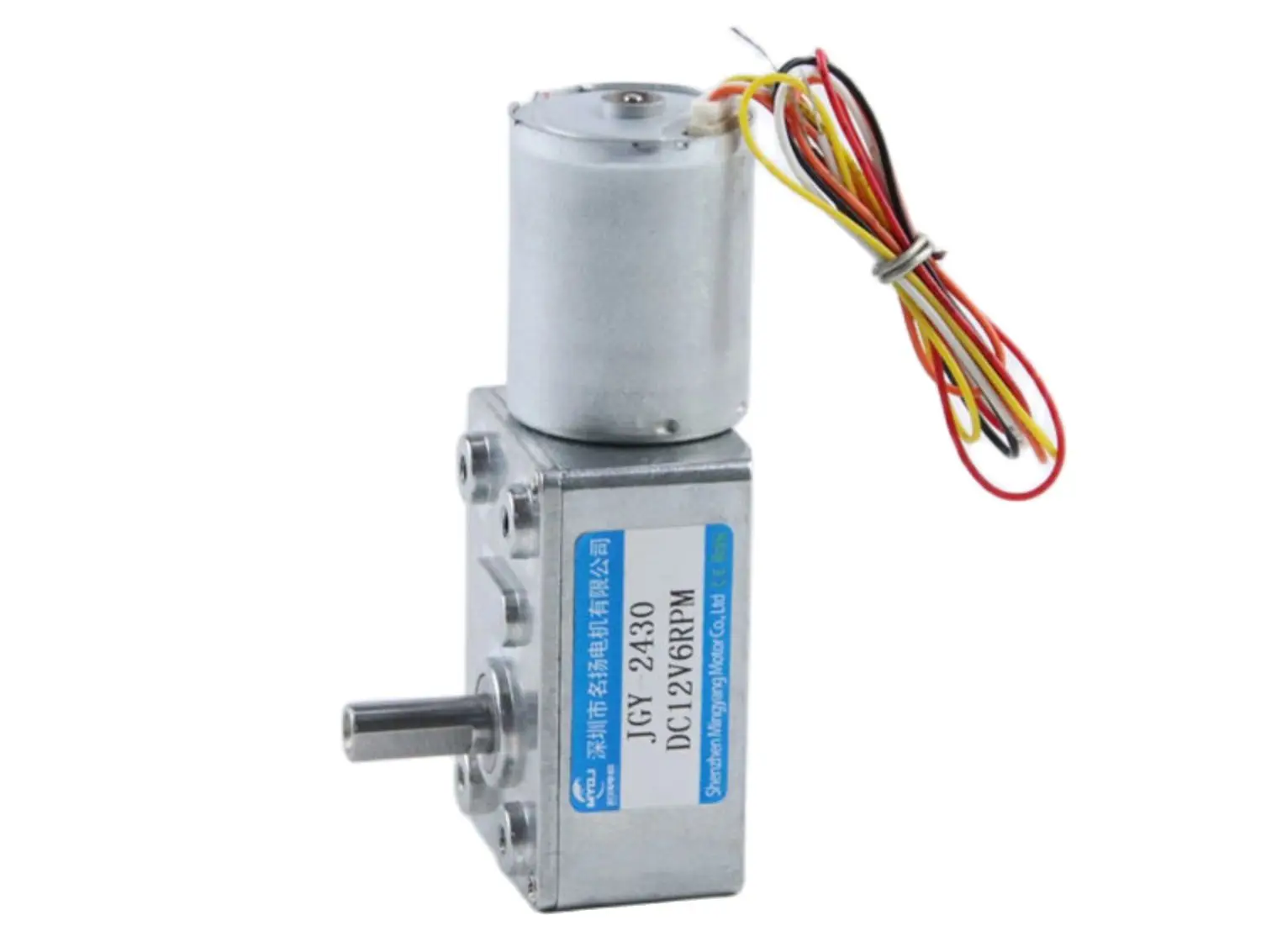 Motor de engranaje Micro CC sin escobillas, 12V, 4W, 24V, 6W, eje único, velocidad ajustable, CW CCW, ángulo recto, alto par, JGY-2430 de baja velocidad