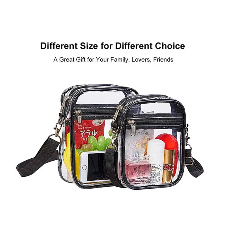 Transparent Shoulder Messenger Bag Stadium Inspection-free Waterproof Mobile Phone Two-dimensional Code Transparent Display Bag