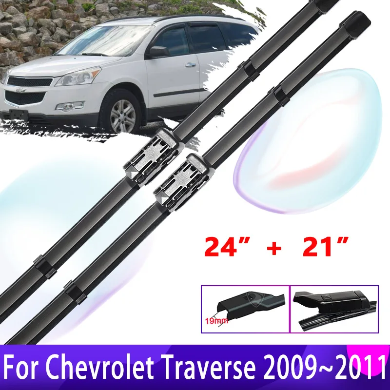 

for Chevrolet Traverse 2009~2011 2010 Front Window Windshield Windscreen Wipers Car Wiper Blades Car Accessories 24" 21"