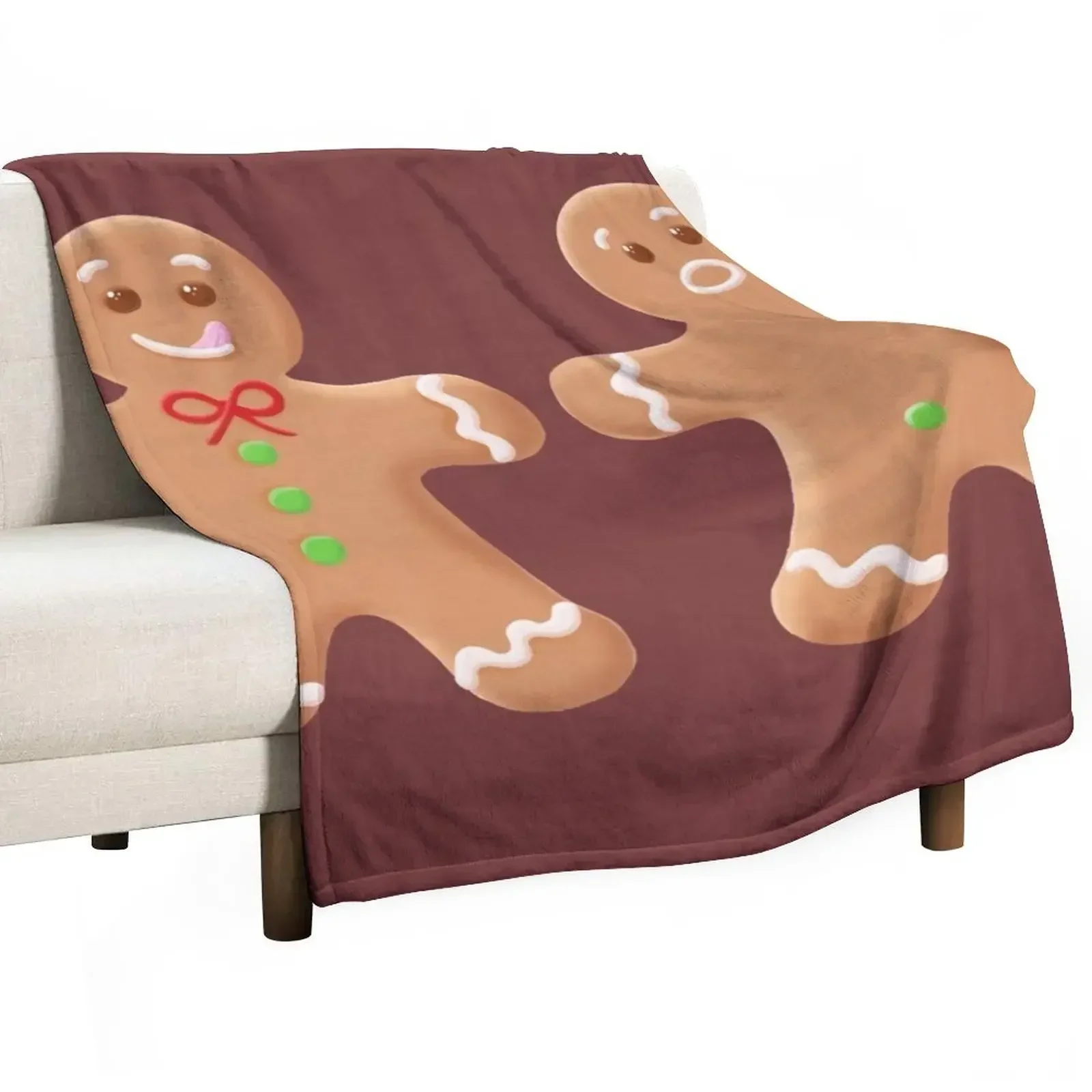 

Gingerbread man Throw Blanket for sofa Sleeping Bag Hairys Blankets