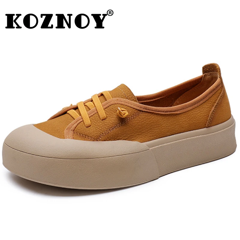 

Koznoy 3cm Cow Suede Genuine Leather Summer Woman Ethnic Elegance Luxury Flats Ladies Shallow Comfy Soft Soled Moccasins Shoes