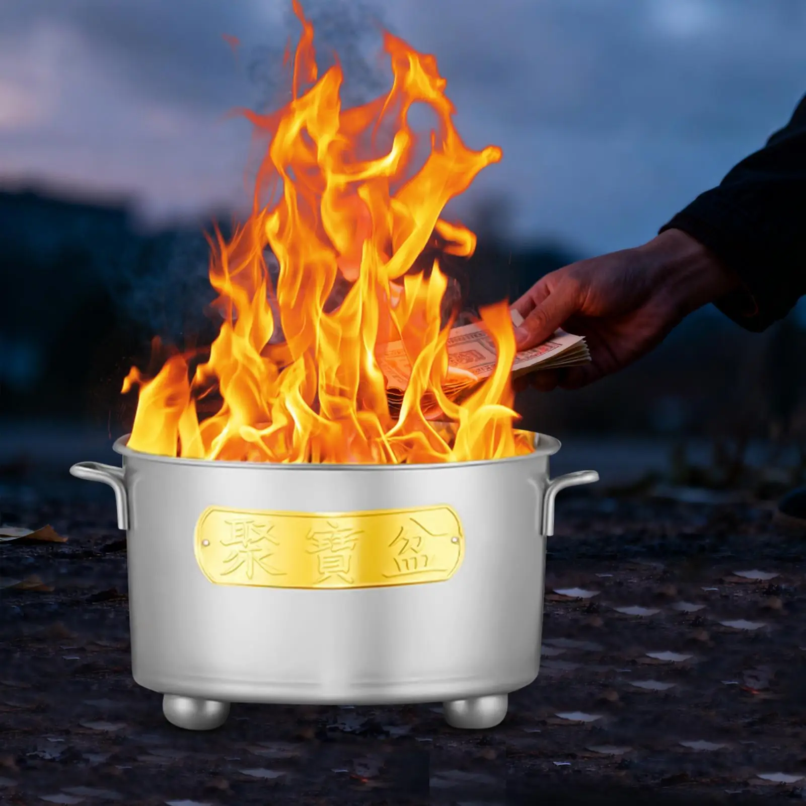 

Paper Burner Stainless Steel Incinerator Burner Paper Burning Barrel Cage With Lid For Wood Garbage Garden Backyard Farm Patio
