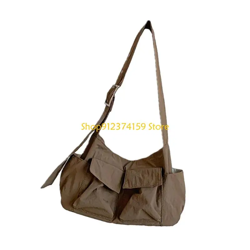 G5AE Contemporary Korean Design Crossbody Bag Quick Access Breathable Nylon Fabric Shoulder Bag Comfort Carry