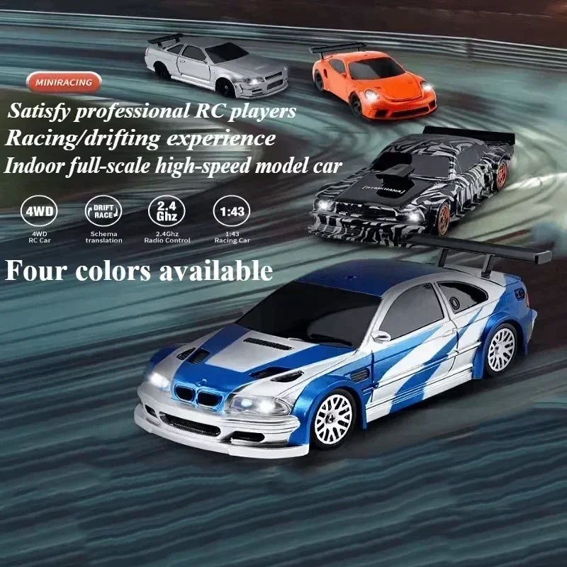 1/43 RC Cars High Speed Mini Mosquito Car 4WD Drift Car  RTR Radio Electric Toy Rc Cars for Adults Children Boy Gift