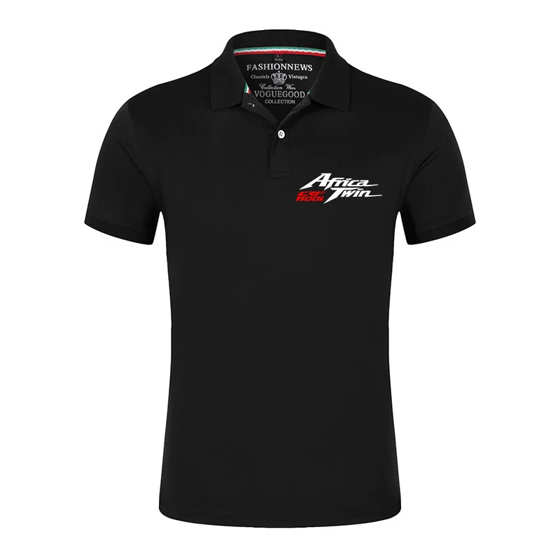 2024 Africa Twin Crf 1000 L Crf1000 Men's New Printed Summer Hot Sell Fashion Short-Sleeved Sport Casual Outdoor Polo Shirts Top