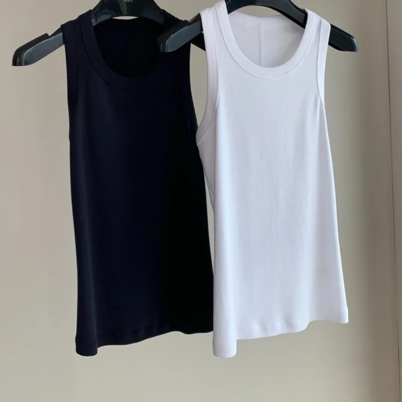 

Basic White Cotton Vest Women Tanks