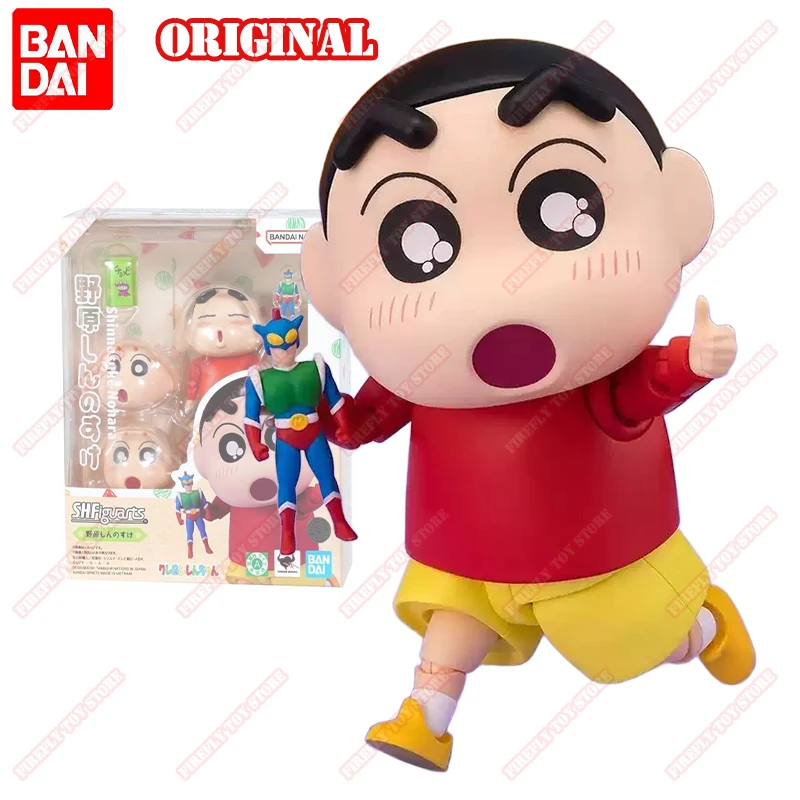 

BANDAI Original Crayon Shin chan In Stock SHF Nohara Shinnosuke Action Figures Anime Figurine Toys