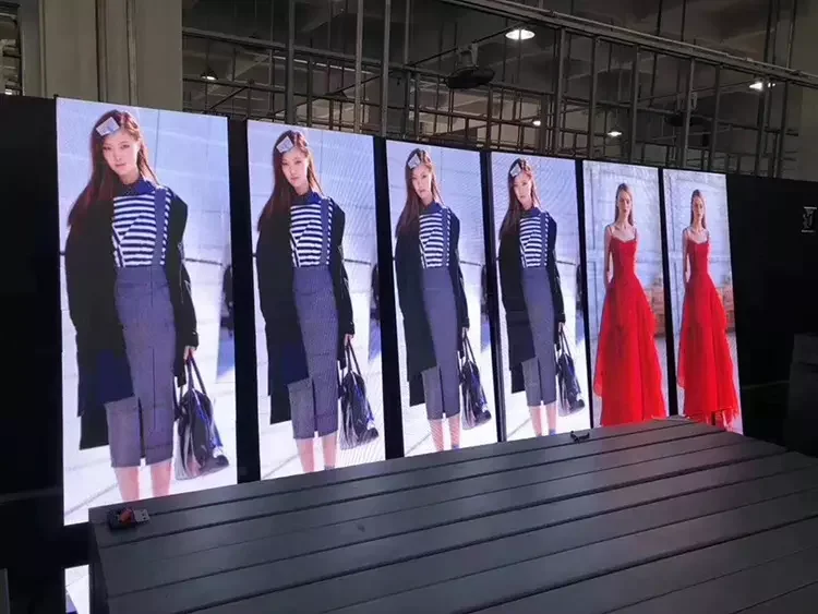 Ultra Slim Floor Standing P2.5 HD Video Advertising Poster LED Portable  Advertising Billboard