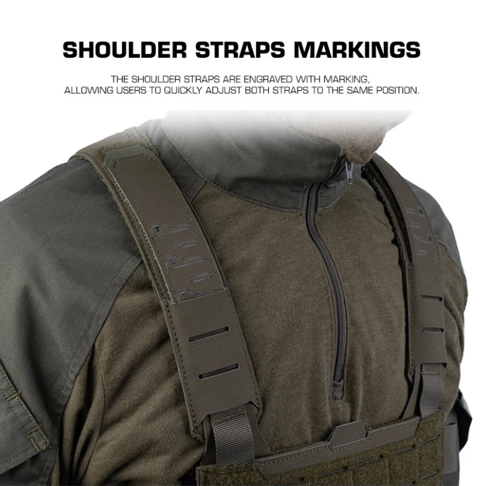 Taktische Brusttasche mit Modularem, Skalierbarem MOLLE-Frontpanel, Atmungsaktive HX-Weste für Outdoor-Jagd und Airsoft – Detail 5