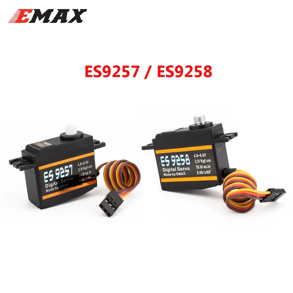 1 pz EMAX ES9257 ES9258 plastica metallo Micro Servo digitale 3D per 450 elicotteri coda del rotore