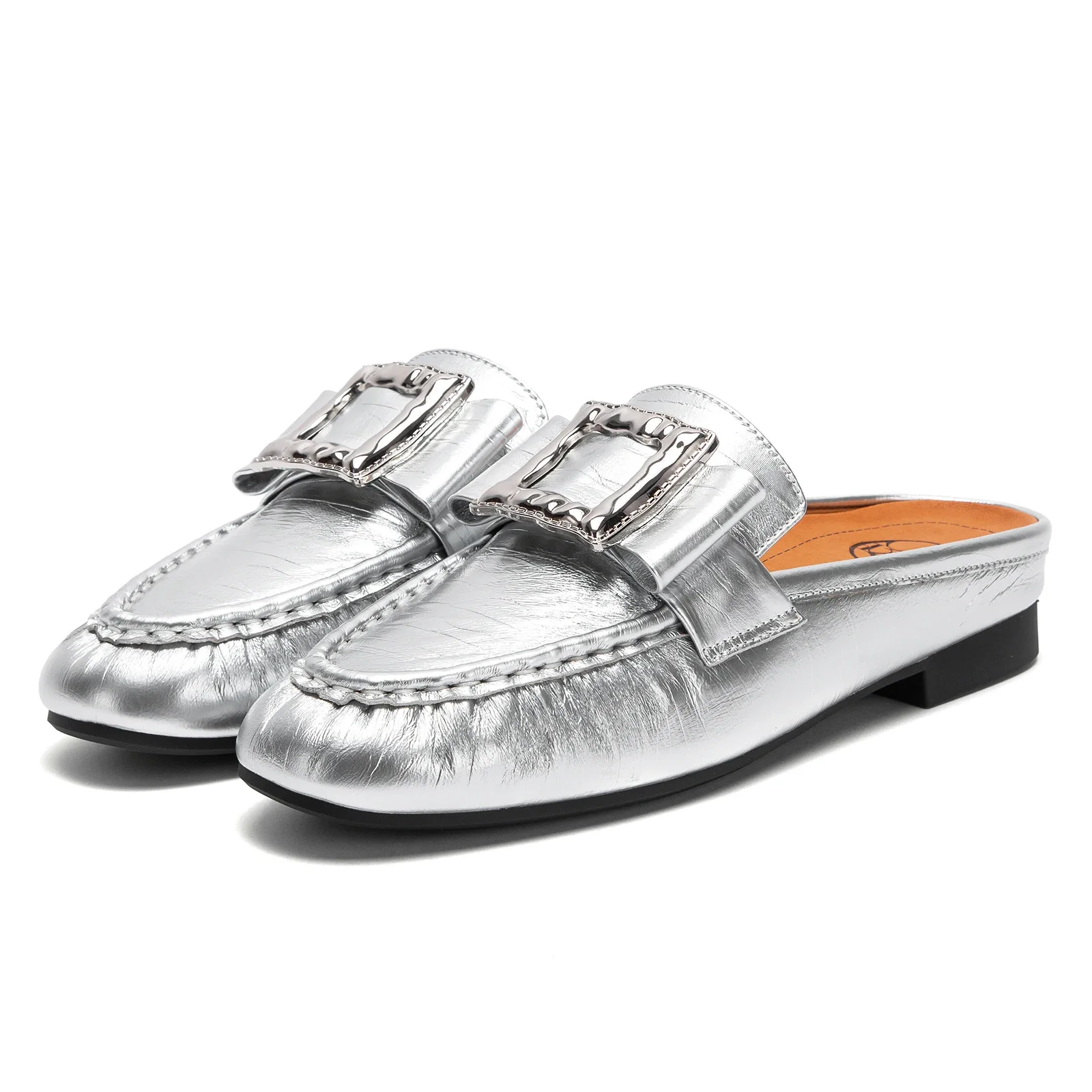 

C-H Woman Loafers Lefu Shoes High Quality New Beige Business Leather Shoes Comfortable Girls Student