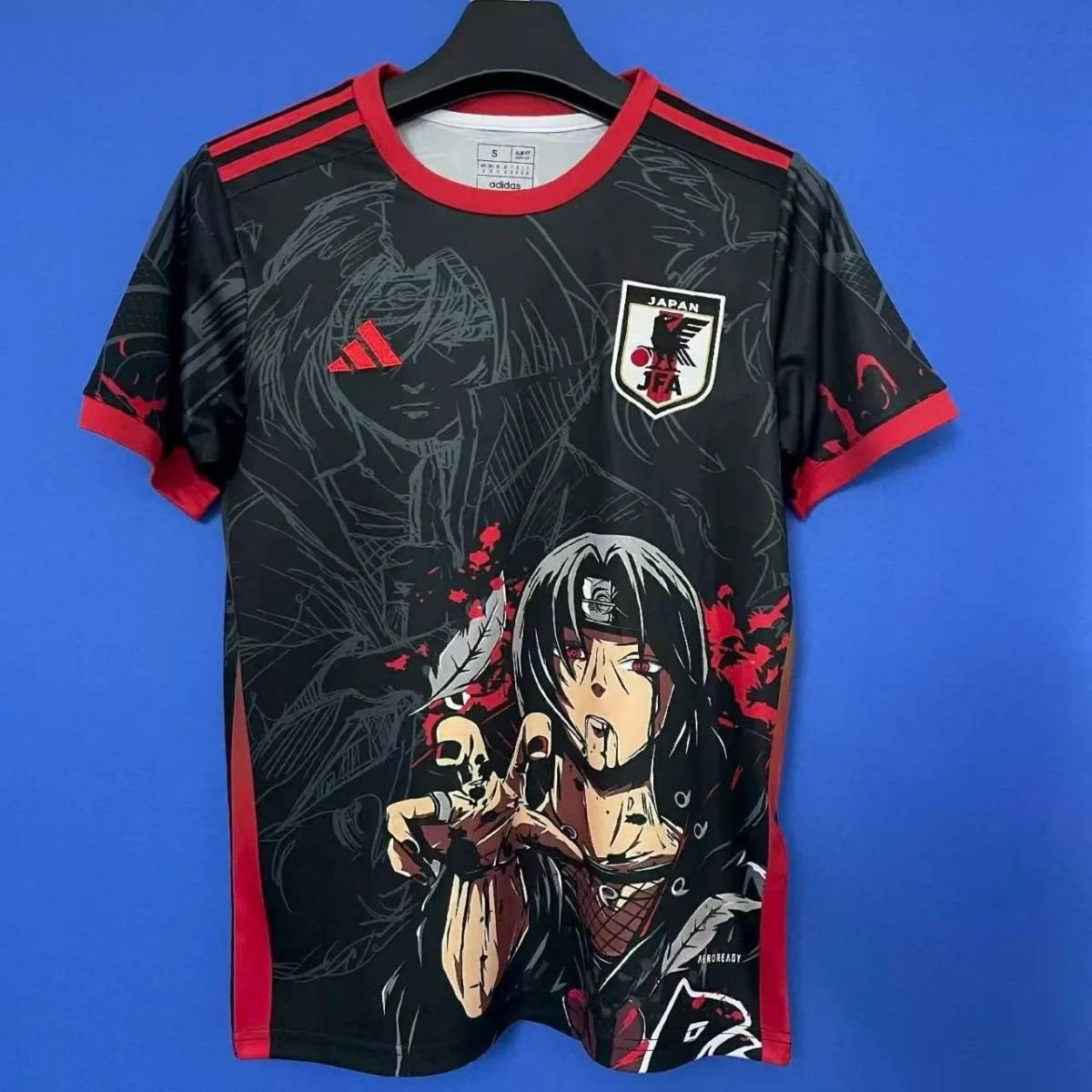 Camiseta de Fútbol de Japón con Diseño de Anime Naruto Itachi Uchiha, Transpirable, de Secado Rápido, para Hombre, Mujer y Niños