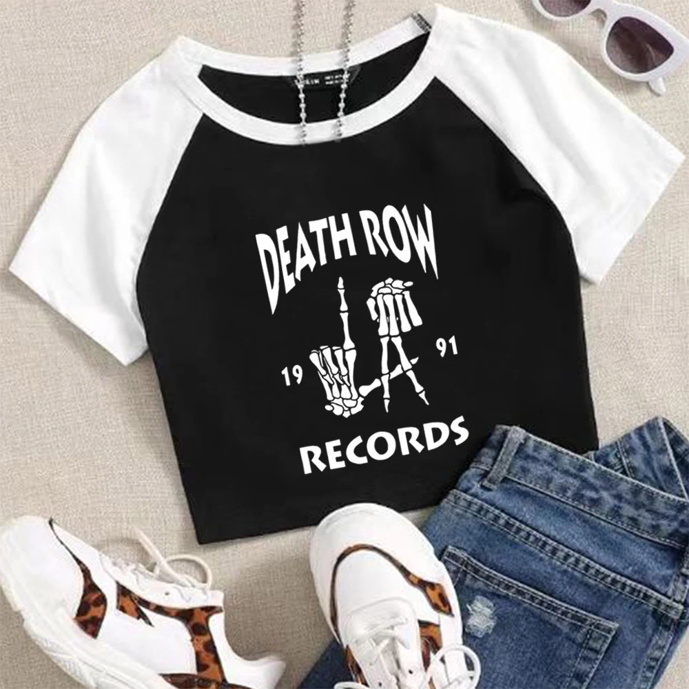 Death Row Records 1991 Snoop Dogg Crop Shirt 2024 Merch Tshirts Gift for Pink Fan