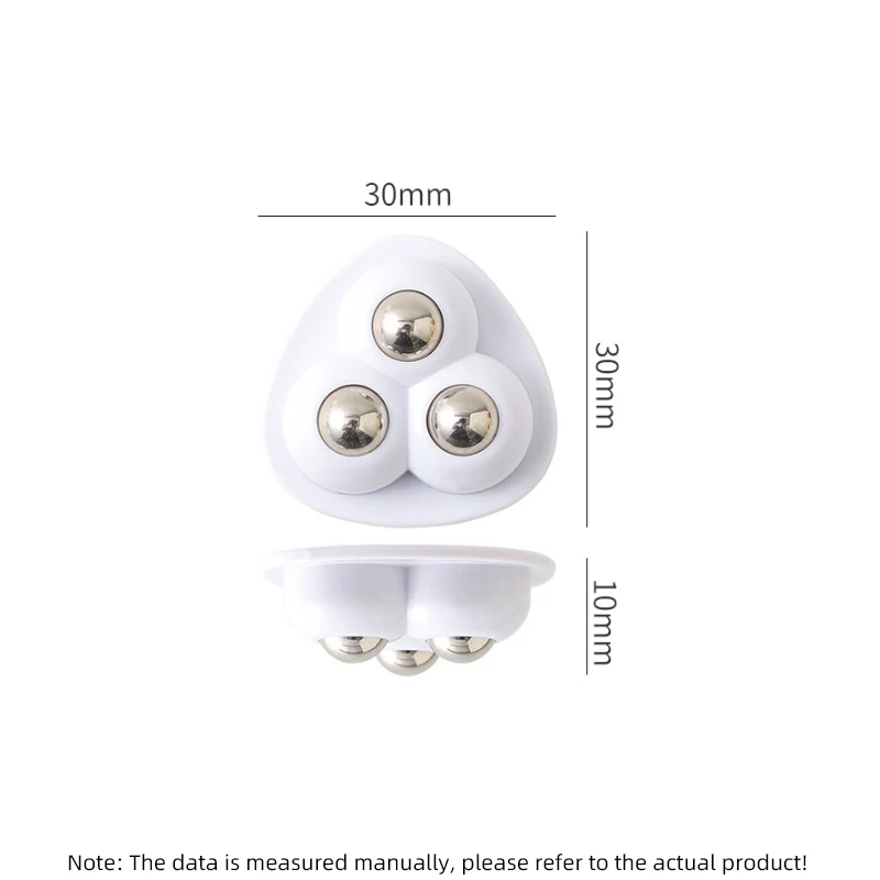 20-4PCS Rolling Caster Self-adhesive Silent Castors 360-degree Swivel Castors Silent Operation Waste  Universal Cabinet Castors