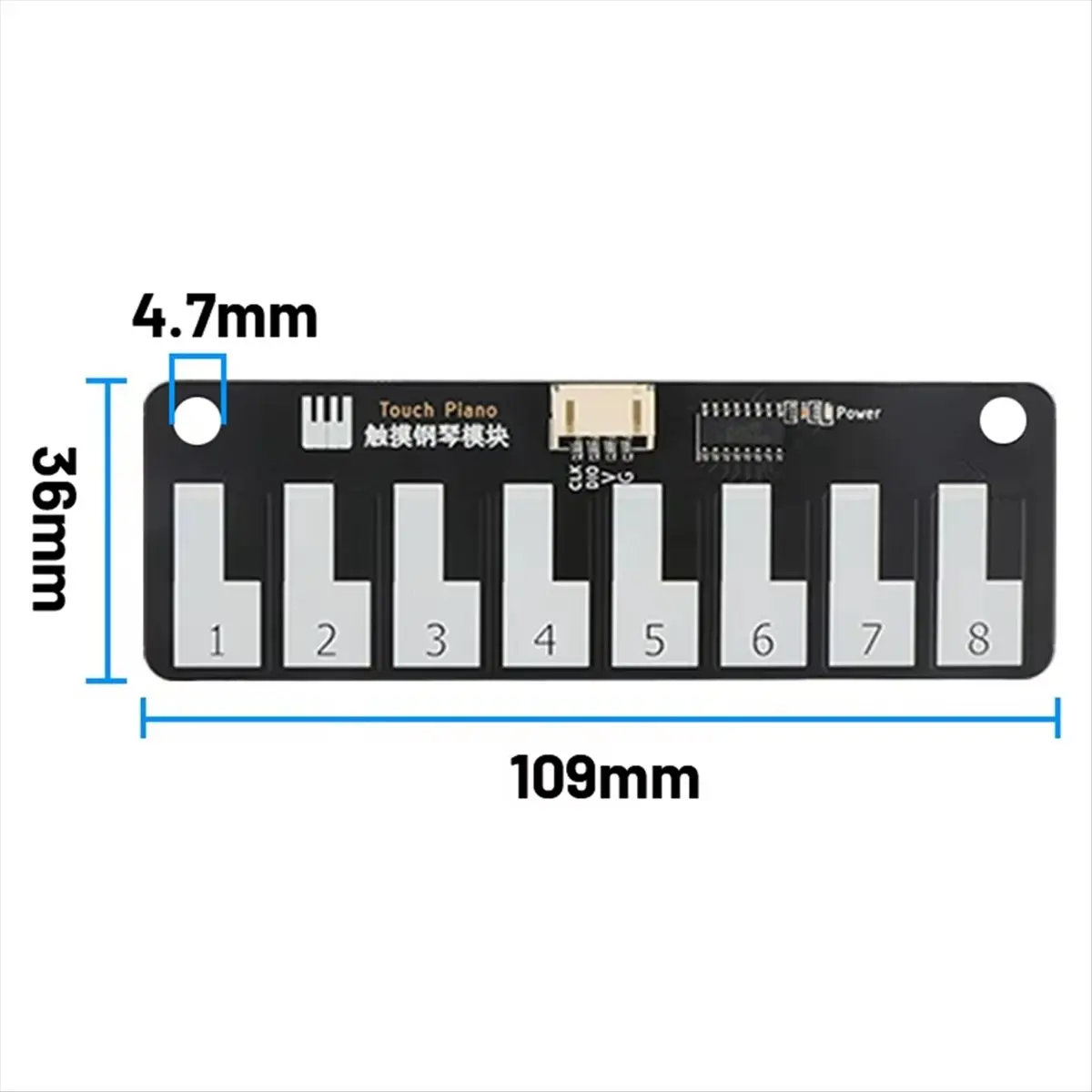 Touch Piano Sensor Module Expansion Board Capacitor Touch Ph2.0 Terminal Compatible with Interface