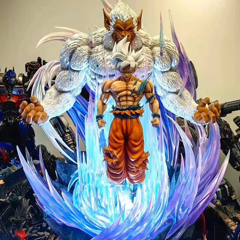 

30cm Anime Dragon Ball Z Super Saiyan Son Goku Ultra Lnstinct Ver.With Great Ape PVC Action Figure Battle Statue Model Toys Doll