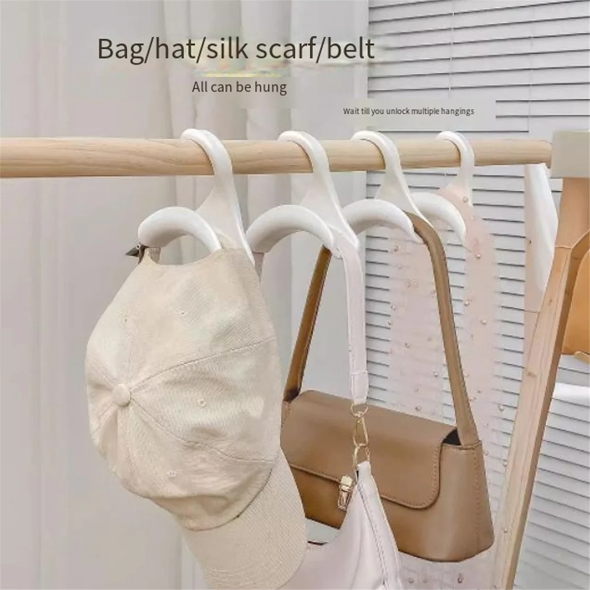 Tasche Haken Kunststoff Kleider schrank Tasche Rack Hut Schal Schult asche Rack nahtlose nicht verformte Lager regal