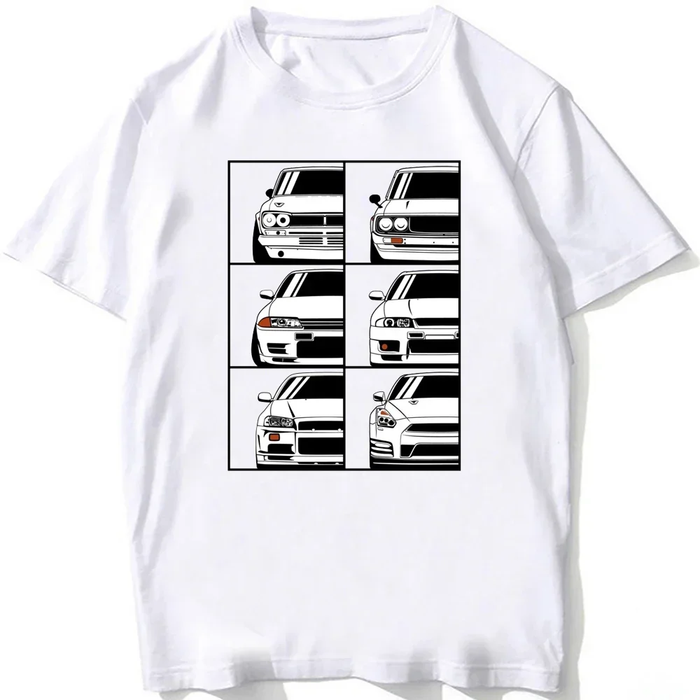GTR R33 Best Shirt Design Skyline R34 R35 Fan T Shirt Men Short Sleeve Japan Classic JDM Car White Tops Hip Hop Casual Boy Tees - view 4