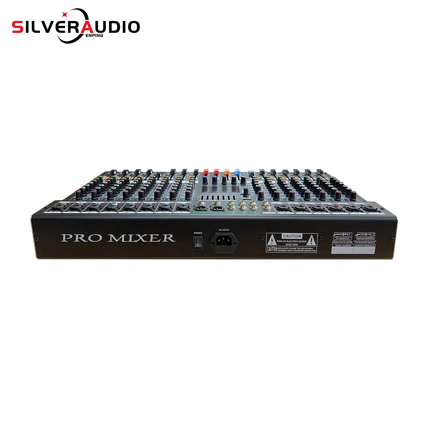 Mezclador de audio profesional GAX-GS8 de 24 bits y 48 V con grabación USB MP3, mezclador 99DSP, pantalla LED para transmisión en vivo, creación de contenido
