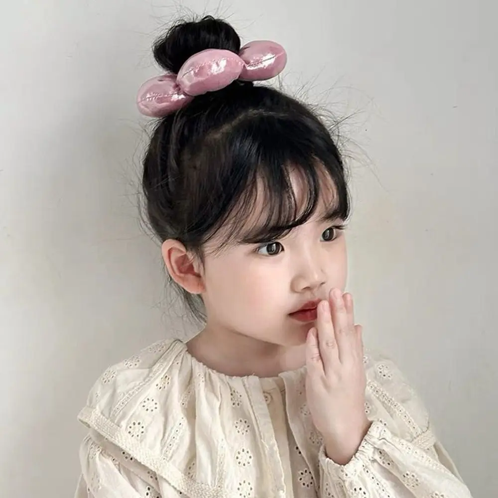Scrunchie Rambut Anak Bentuk Bunga, Kain Isi Kapas, Scrunchie Rambut Besar, Ikat Rambut, Tali Rambut Elastis Gaya Korea