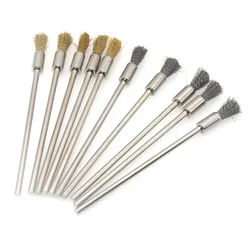4 teile/los Stahl Draht Messing Rosshaar Borsten Pinsel Polieren 100mm Rad Antike Küche Pinsel Werkzeuge