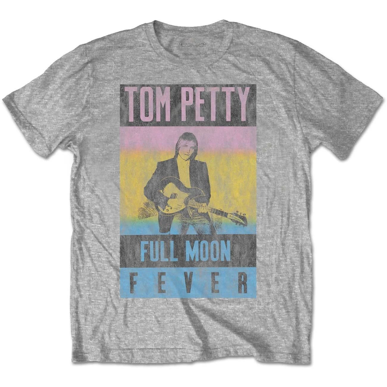 Camiseta de algodón con estampado de Tom Petty Full Moon Fever, ropa de calle de rock Heartland, camiseta de manga corta con cuello redondo unisex
