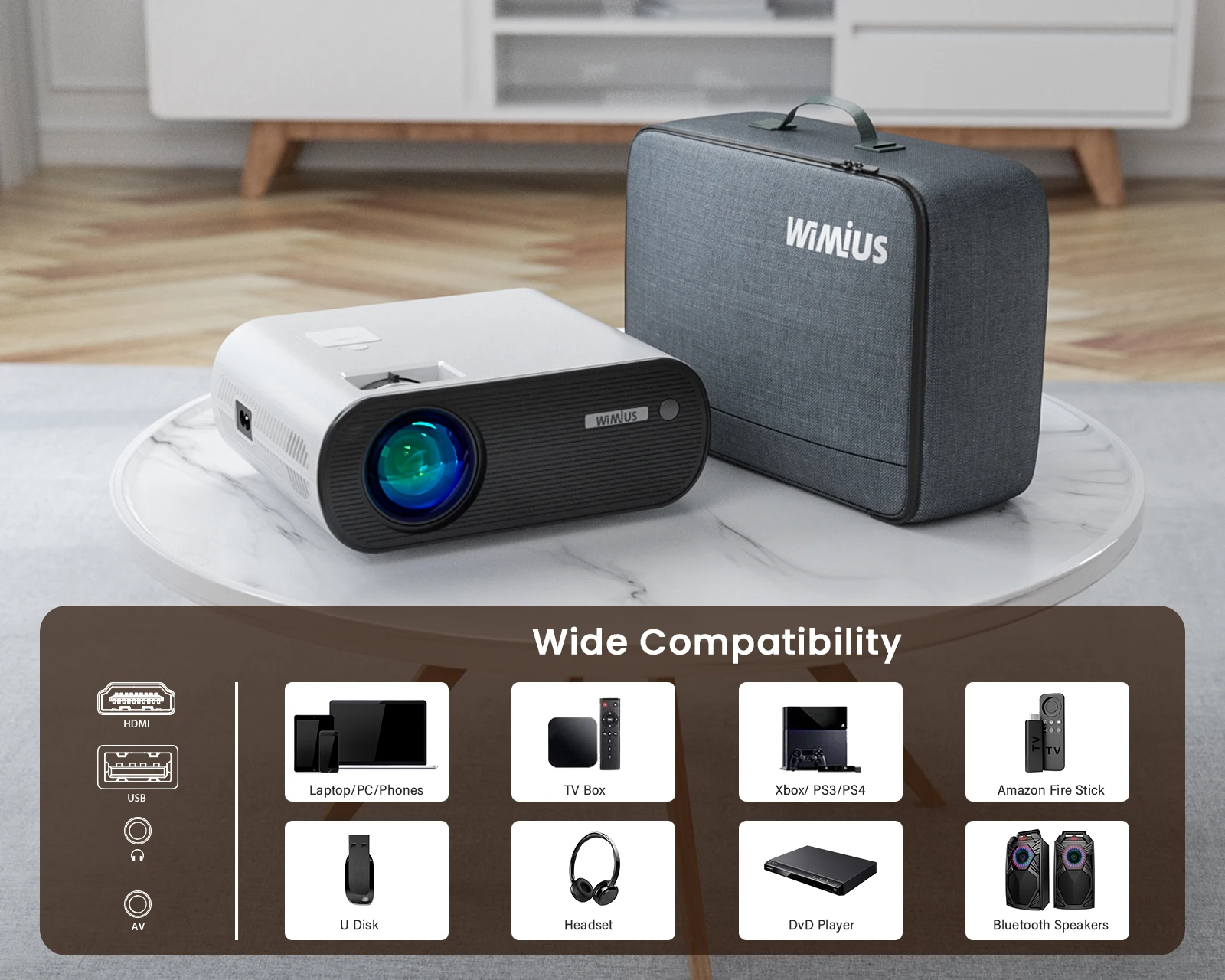 K5 projektory WiFi Bluetooth Mini przenośny projektor 4k Full HD projektor wideo 1080P Beamer lustro dla kina domowego