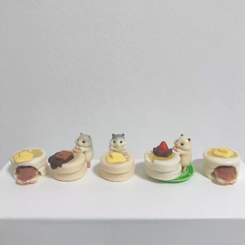 TARLIN Kawaii Cute Gashapon Figure Anime Hamster Strawberry Pie Muffin Pizza Chocolate Corner Miniature Items Capsule Toy