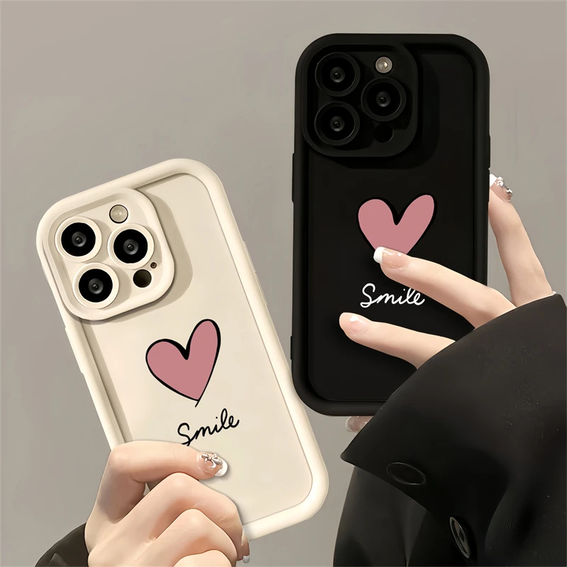 Love Heart Phone Case For OPPO Realme C55 C11 C20 C53 C35 C33 C31 C30 C21Y C15 C25 8i 7i 5 11 GT Master Nazro50 5G Soft Cover