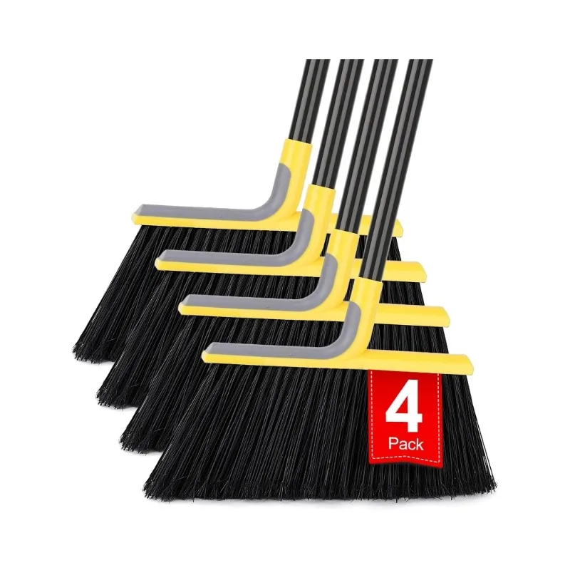 4 Packs Outdoor Broom for Floor  Patio Decks Mall Market Kitchen Office Lobby Shop