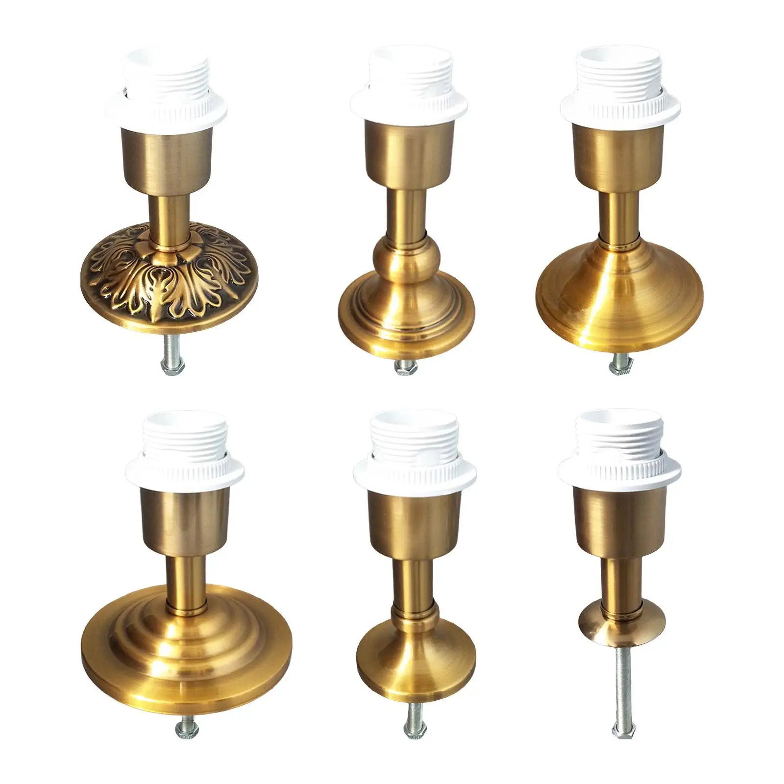 

Desk Lamp Holder Fixed Base,Metal Lighting Accessories Sturdy Ceramic Bottle Part