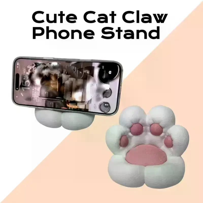

1 шт., держатель для смартфона с рисунком, милая кошачья лапа, подставка для мобильного телефона, настольное украшение для телефона, подарки