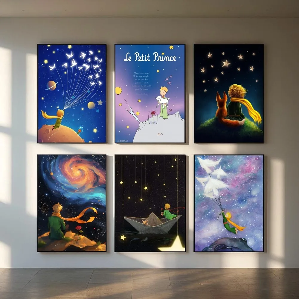 

The Little Prince Drawing Poster HD art sticky wall waterproof home living room bedroom bar aesthetic decoration