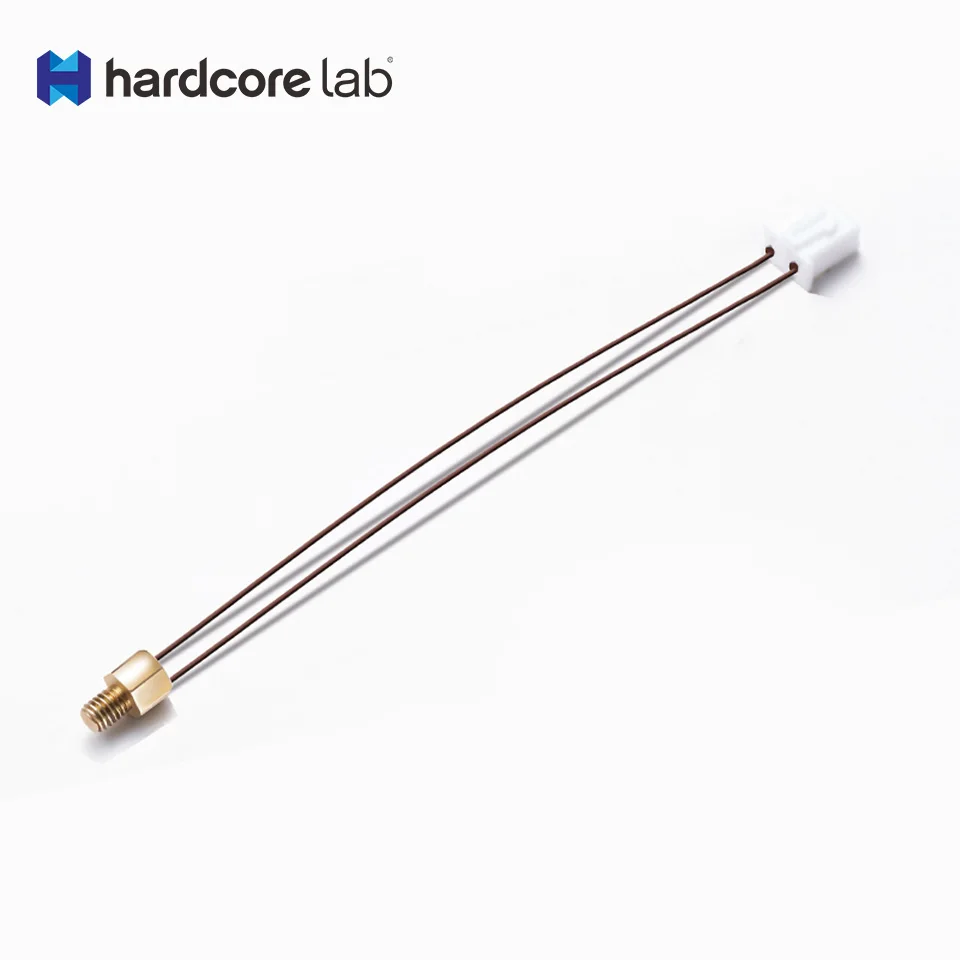 Hardcore Lab M3 Stud Screw-In Thermistor Cartridge 100K NTC 3950 1% for 3D Printer Extruder Mk8 V6 Volcano CR10 M3 Hotend