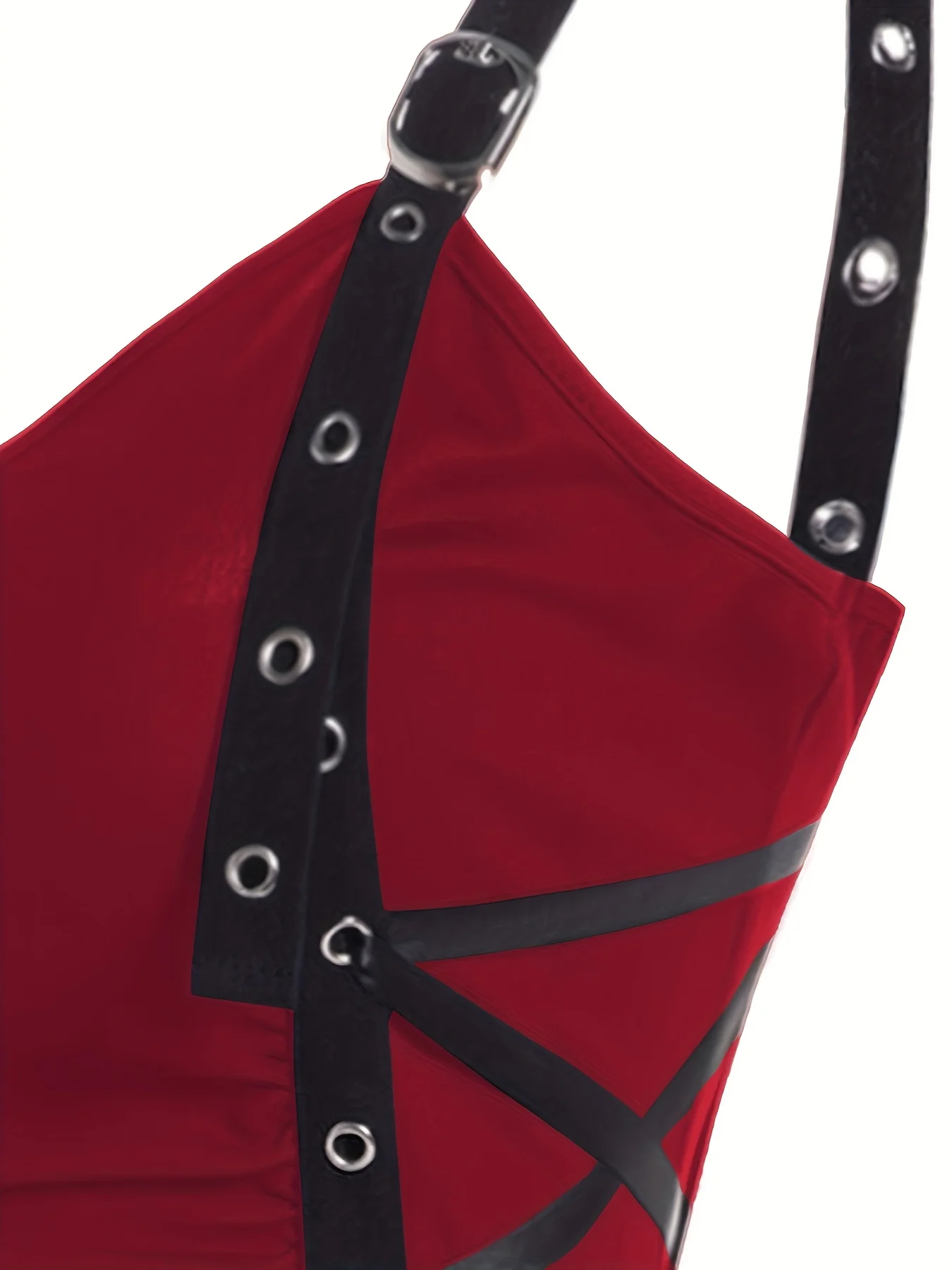 Europejska i amerykańska moda damska jednokolorowa kamizelka z sznurkiem i dekoltem w szpic