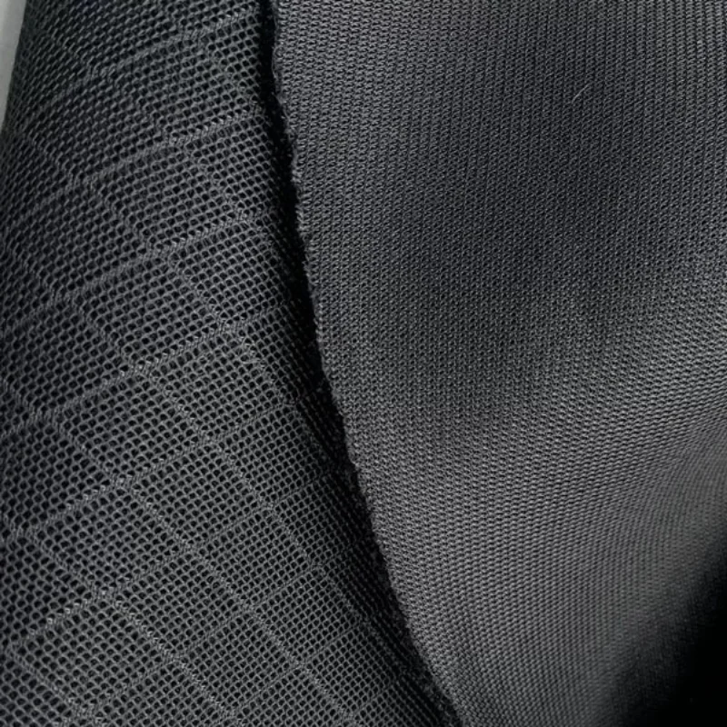 L100cm X W165cm Diamond Sandwich Mesh Fabric Breathable Polyester Cushion Chair Cover Mattress Stroller Luggage Garment Lining