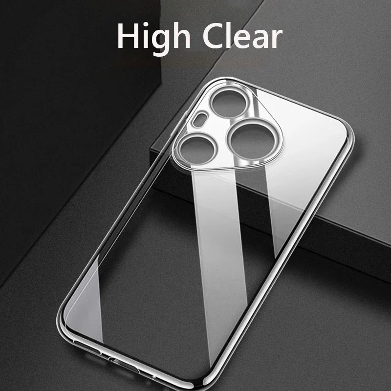 EUCAGR Ultradünne Silikon Weiche TPU Fall Für Huawei Pura 80 Pro Plus Pura80 Pro + Pura 80 Ultra Zurück Abdeckung Fundas Capa