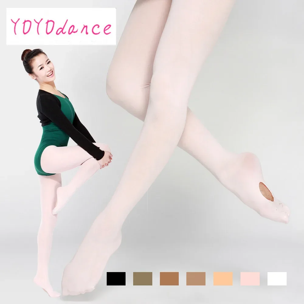 Quality Dance Convertible Tights for Adult Women Nylon+Spandex Kids Girls Untransparent with Waistband