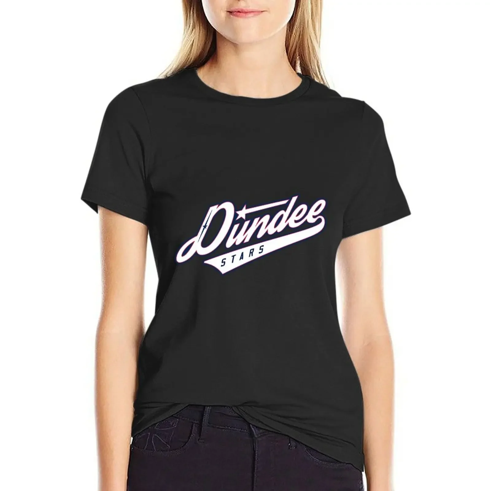 

Dundee Stars hocckey T-Shirt plus size tops vintage graphics clothes for Women