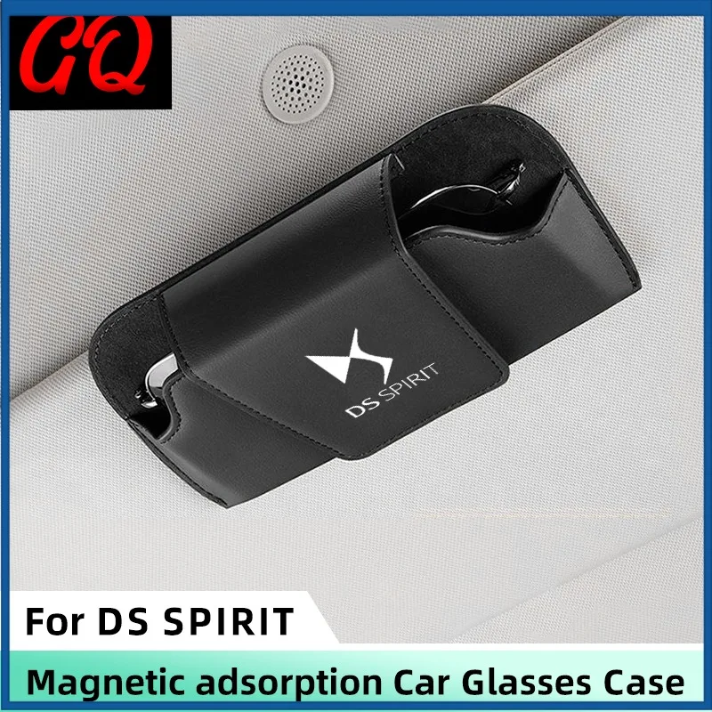 

Car Sunglasses Holder Case For DS SPIRIT DS3 DS4 DS5 DS6 DS7 150e 5LS Magnetic Auto Sun Visor Glasses Box ClipEyeglasses Storage