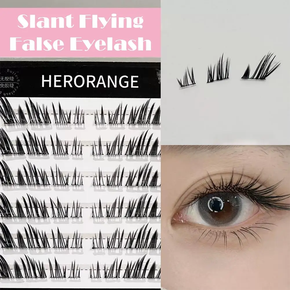 고급형 3/6/10줄 개별 속눈썹 클러스터 세그먼트형 자연스러운 속눈썹 연장 폭스 스타일 플라잉 인조 속눈썹 메이크업 도구